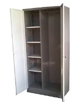 Armario Metálico de 4 Entrepanos y Perchero