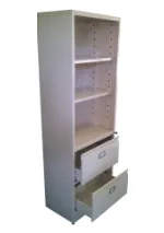 MUEBLE METÁLICO TIPO ARMARIO CON 2 GAVETAS