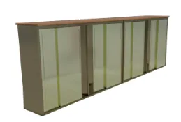 MUEBLE METÁLICO TIPO LIBRERA