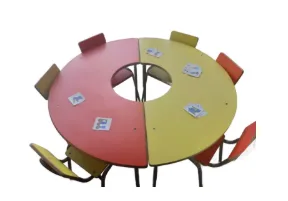 MESA CIRCULAR MEDIA LUNA COMPLETA