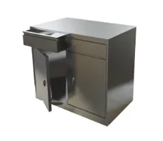 MUEBLE DE ACERO INOXIDABLE CON GAVETAS
