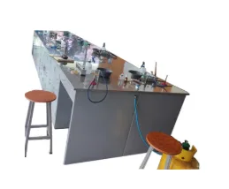 MUEBLE PARA LABORATORIO CUBIERTA INOXIDABLE