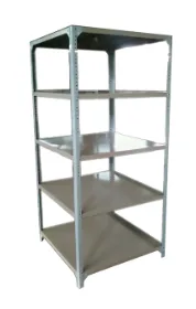ESTANTE INOXIDABLE DE 5 ENTREPAÑOS 2X92X40 DOS CUERPOS