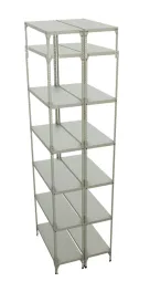 ESTANTE INOXIDABLE DE 7 ENTREPAÑOS 2.40X91X30 DOBLE CARA ESPECIAL PARA ARCHIVOS