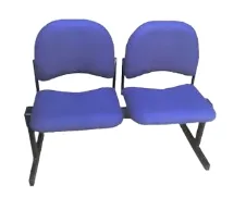 SILLA DE ESPERA DOBLE TAPIZADA