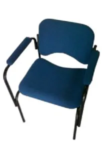 SILLA DE ESPERA TAPIZADA CON BRAZOS ESPAÑOLA