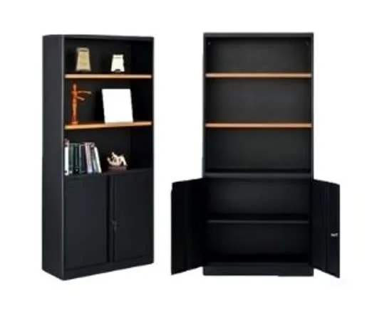 LIBRERA METALICA CON PUERTAS ABATIBLES INFERIORES