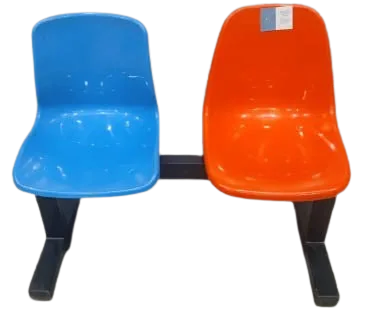 MODULO DE DOS SILLAS DE ESPERA METÁLICAS