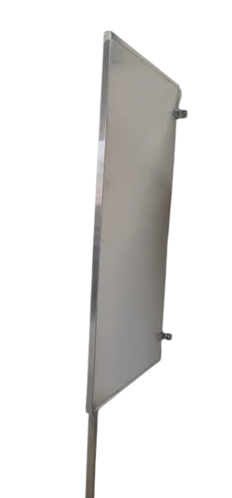 SEPARADOR DE BAÑO DE ACERO INOXIDABLE